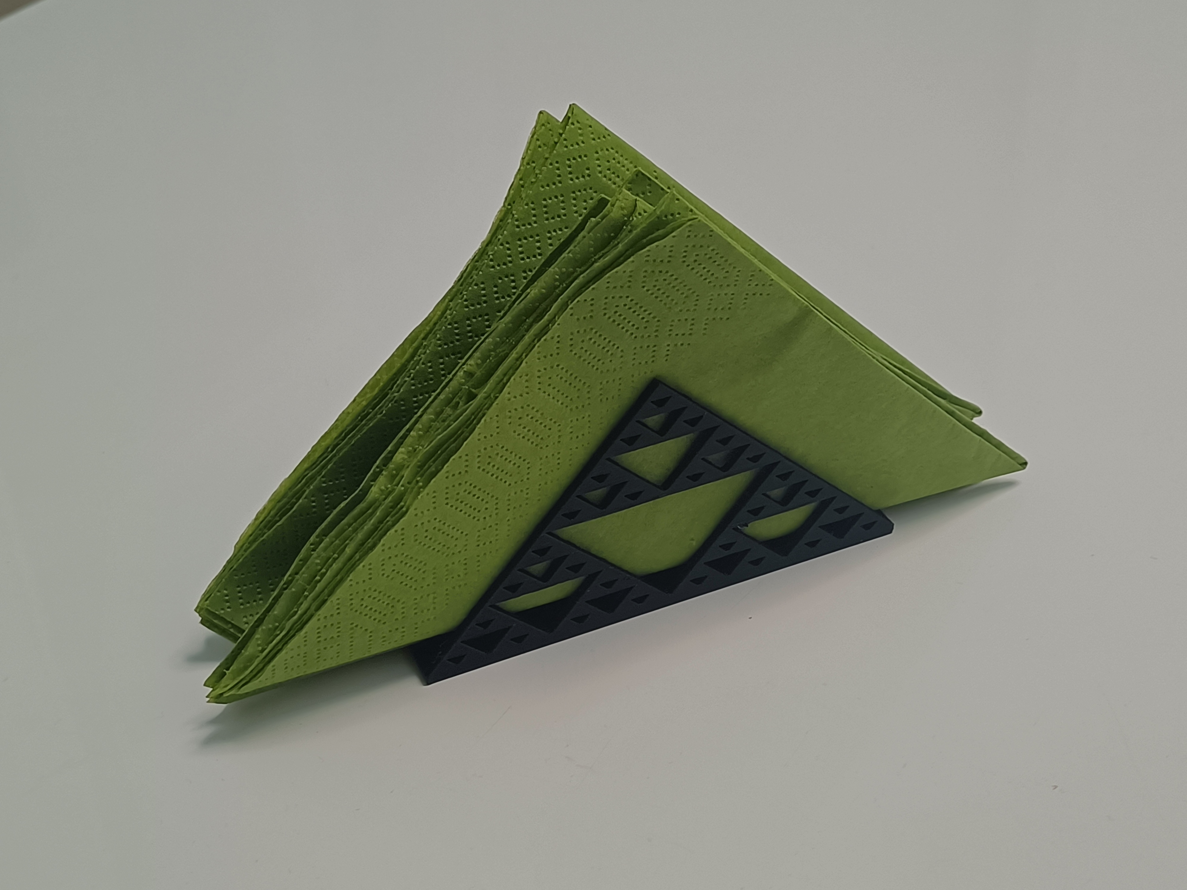 Sierpinski napkin holder