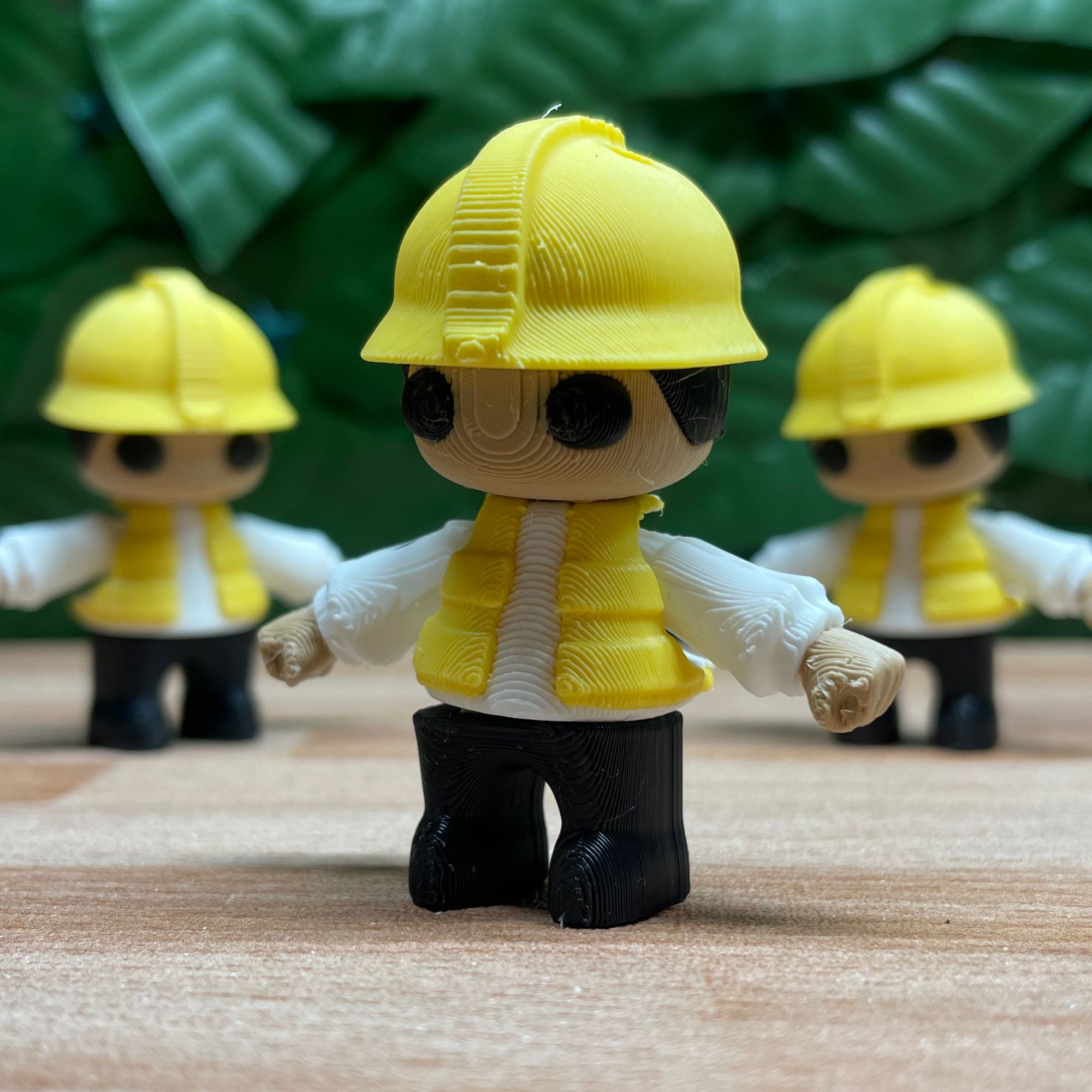 3D Printable Flexi Construction Worker — miniatura 3