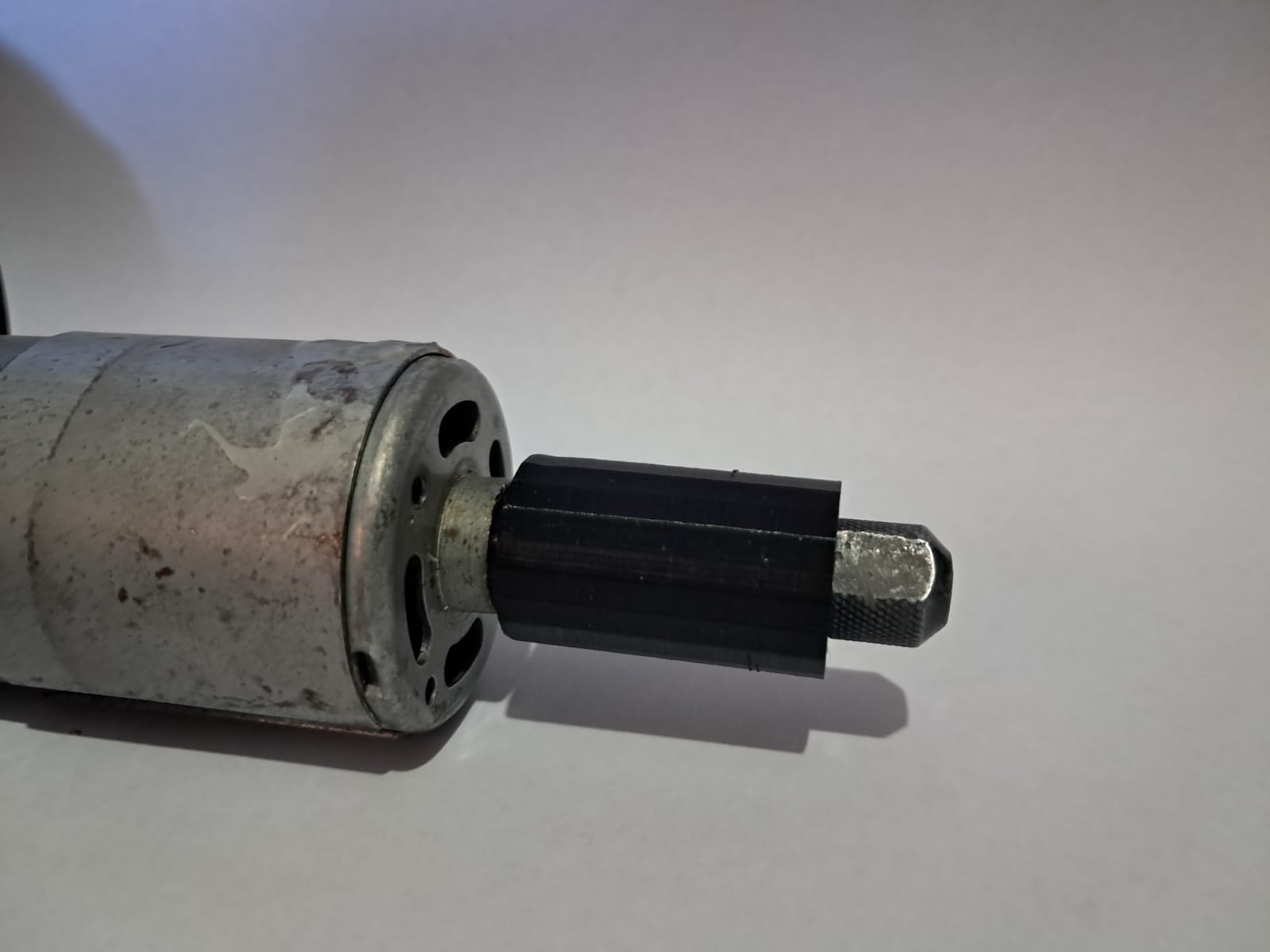 adapter for engine  with gear, for dremel chuck — miniatura 3