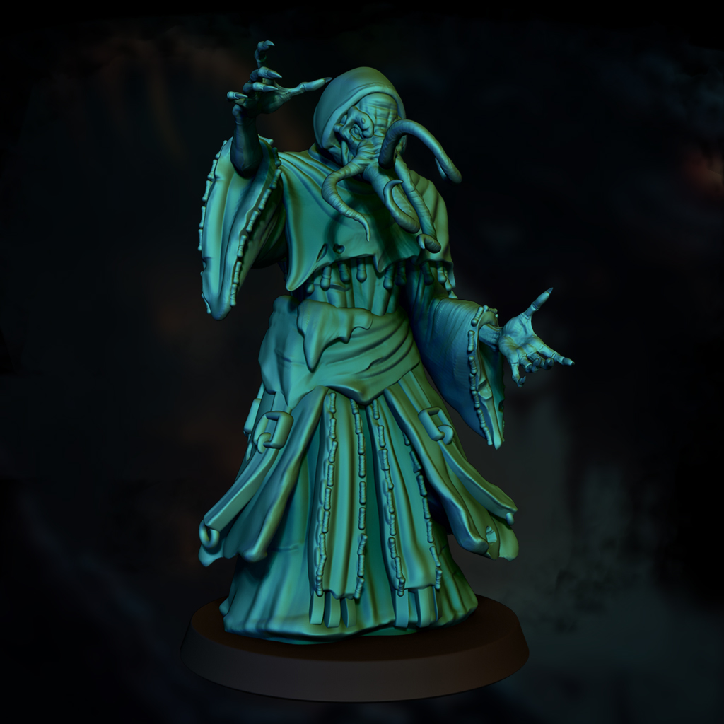 Alhoon — Undead Mind Flayer | Free STL | D&D 5e Miniature