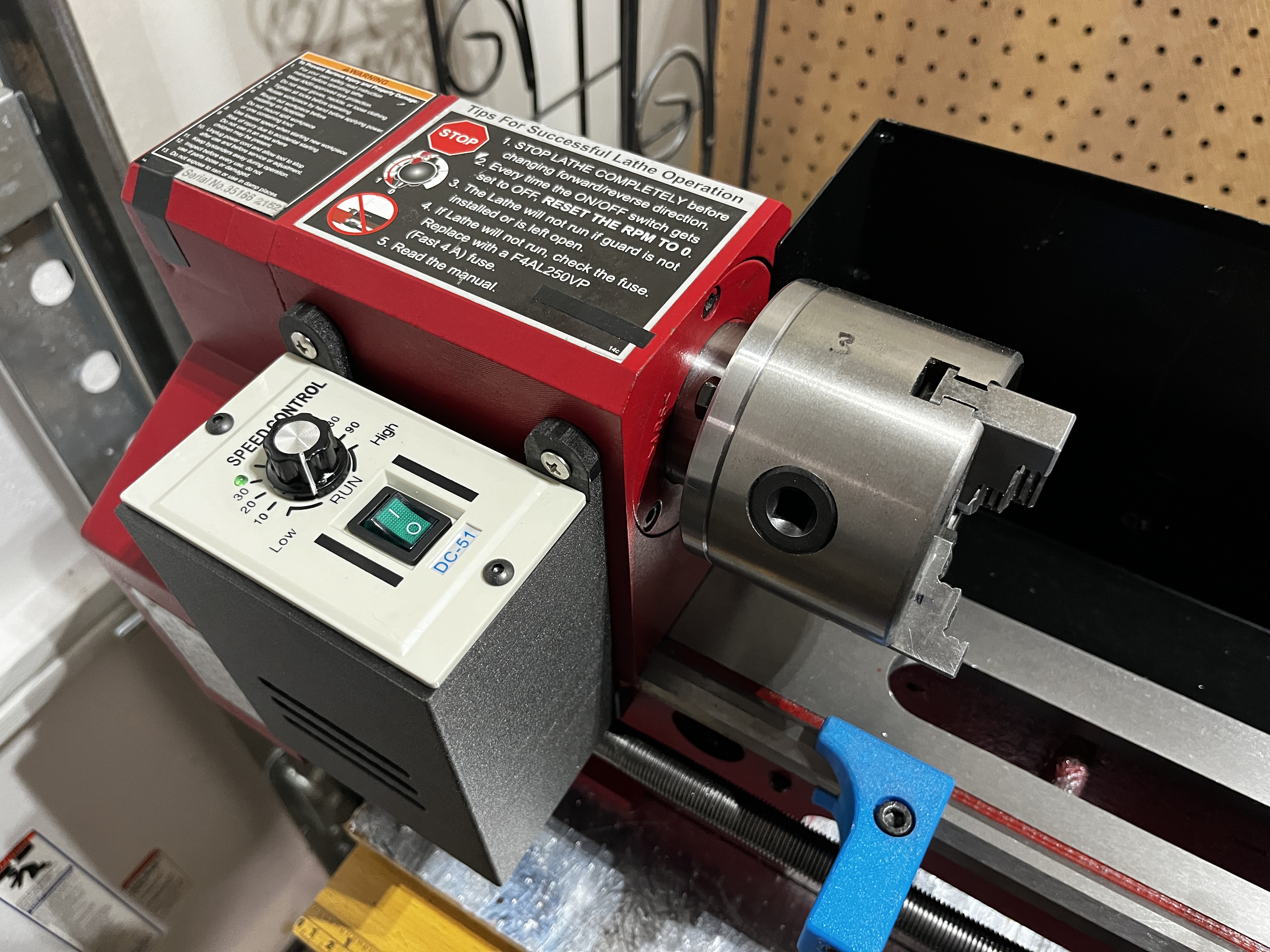 7x10" Mini Lathe Replacement Speed Control Mount