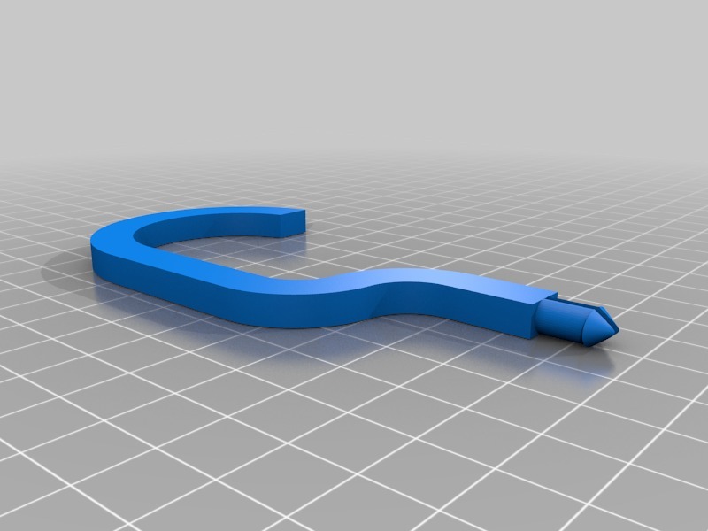 Miniatura 2 do modelo 3D Replacement Hook For Rotating Tie Rack