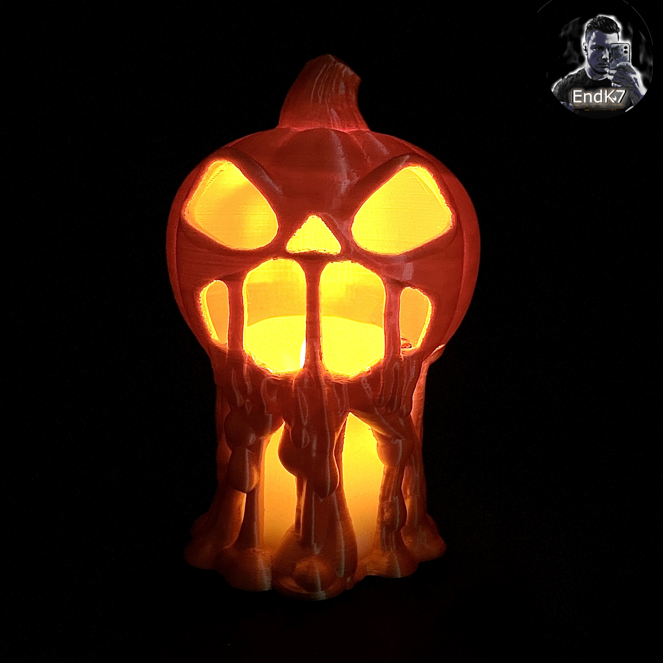 Flying Jack O'Lantern - Pumpkin - Tealight - Halloween