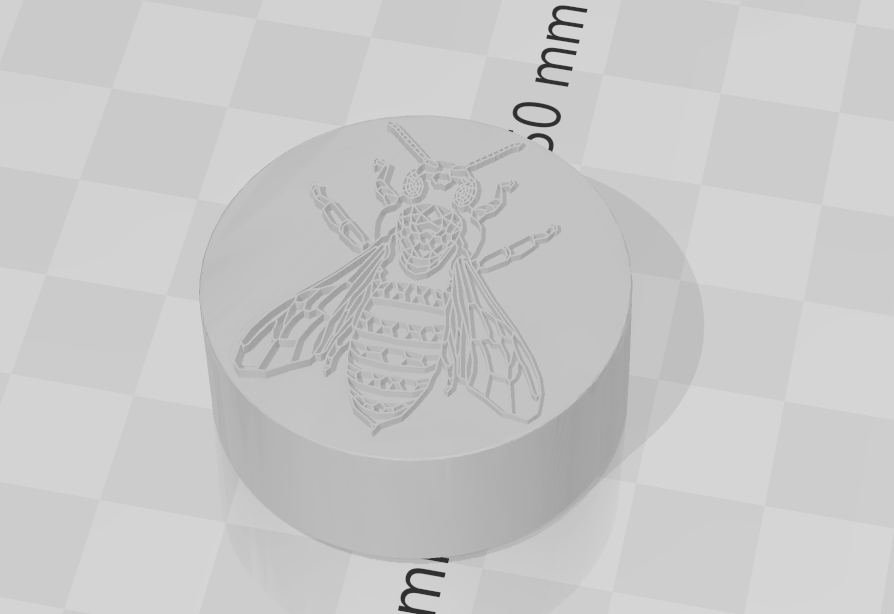 Bottle cap of a bee
