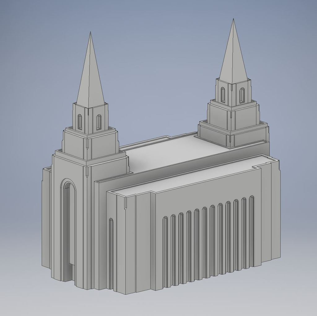 LDS Kansas City Temple by jhwblender | Download free STL model ...