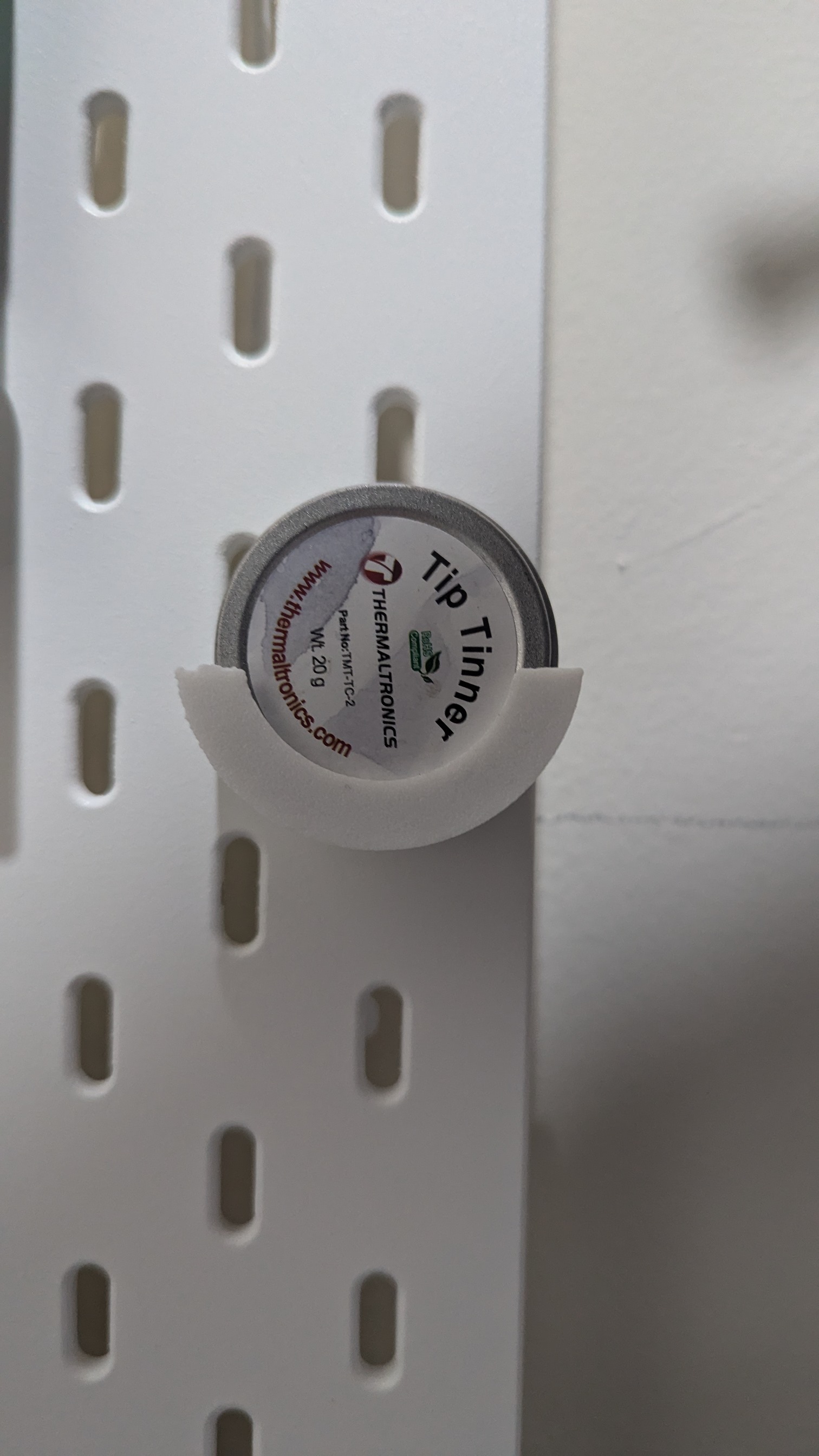 Skadis holder for tip tinner (Thermaltronics, 20 g)