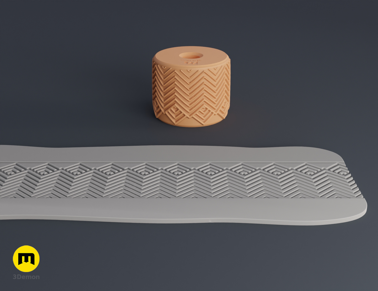 Miniatura 6 do modelo 3D Texture Rollers Aztec middle #15