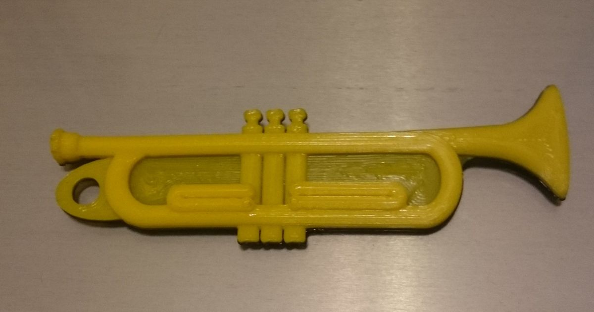Trumpet keychain on sale