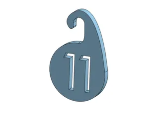 Number Labels by DZC | Download free STL model | Printables.com