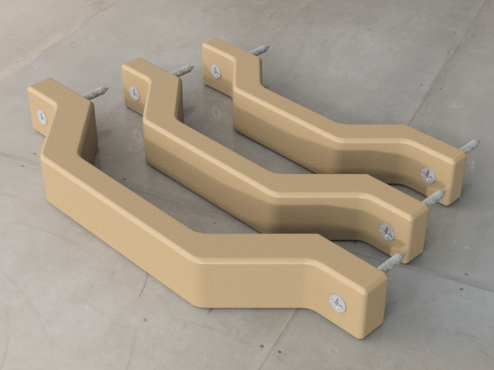 Parametric Pull / Lift / Hang Handles with screw holes