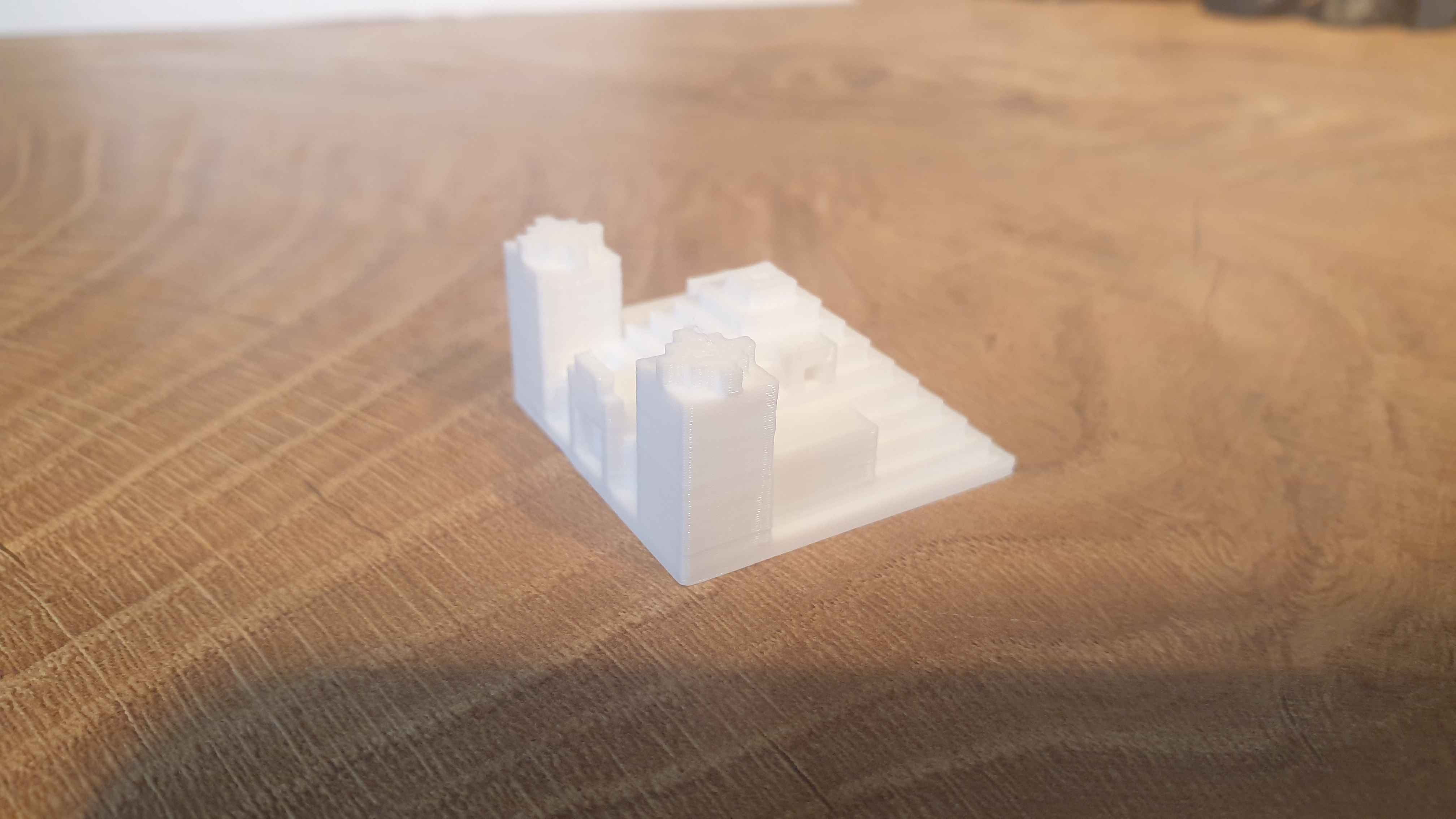 Miniatura 4 do modelo 3D Minecraft Desert Tempel Solid Game Export