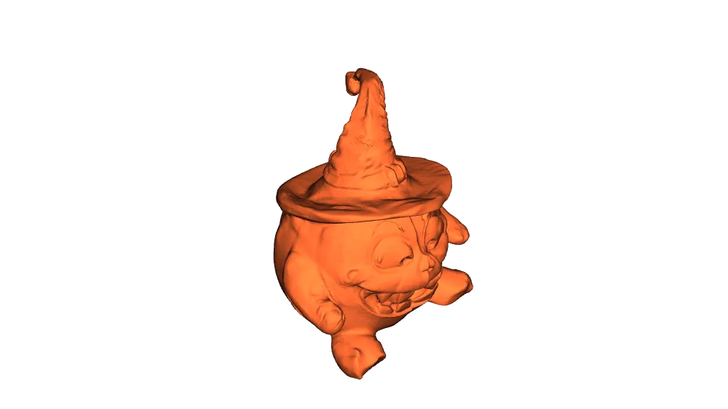 Cute Pumpkin in Witches Hat by Peter Farell | Download free STL model ...