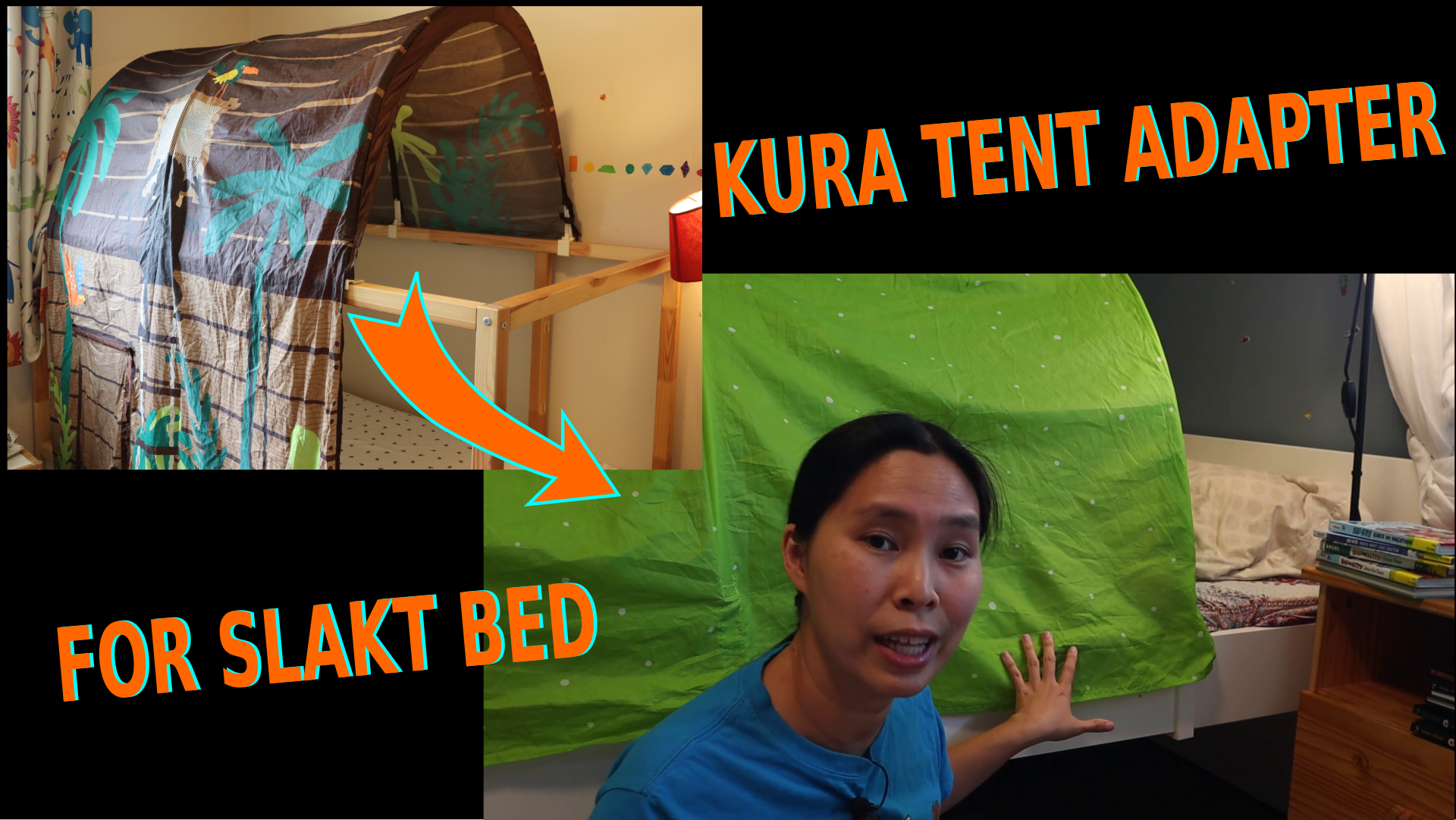 Ikea hack: KURA bed tent adapter for SLAKT bed