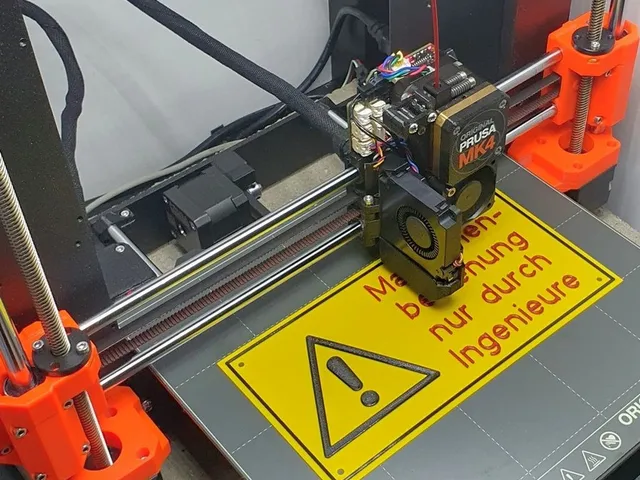 Multi-colour 3D printed signs