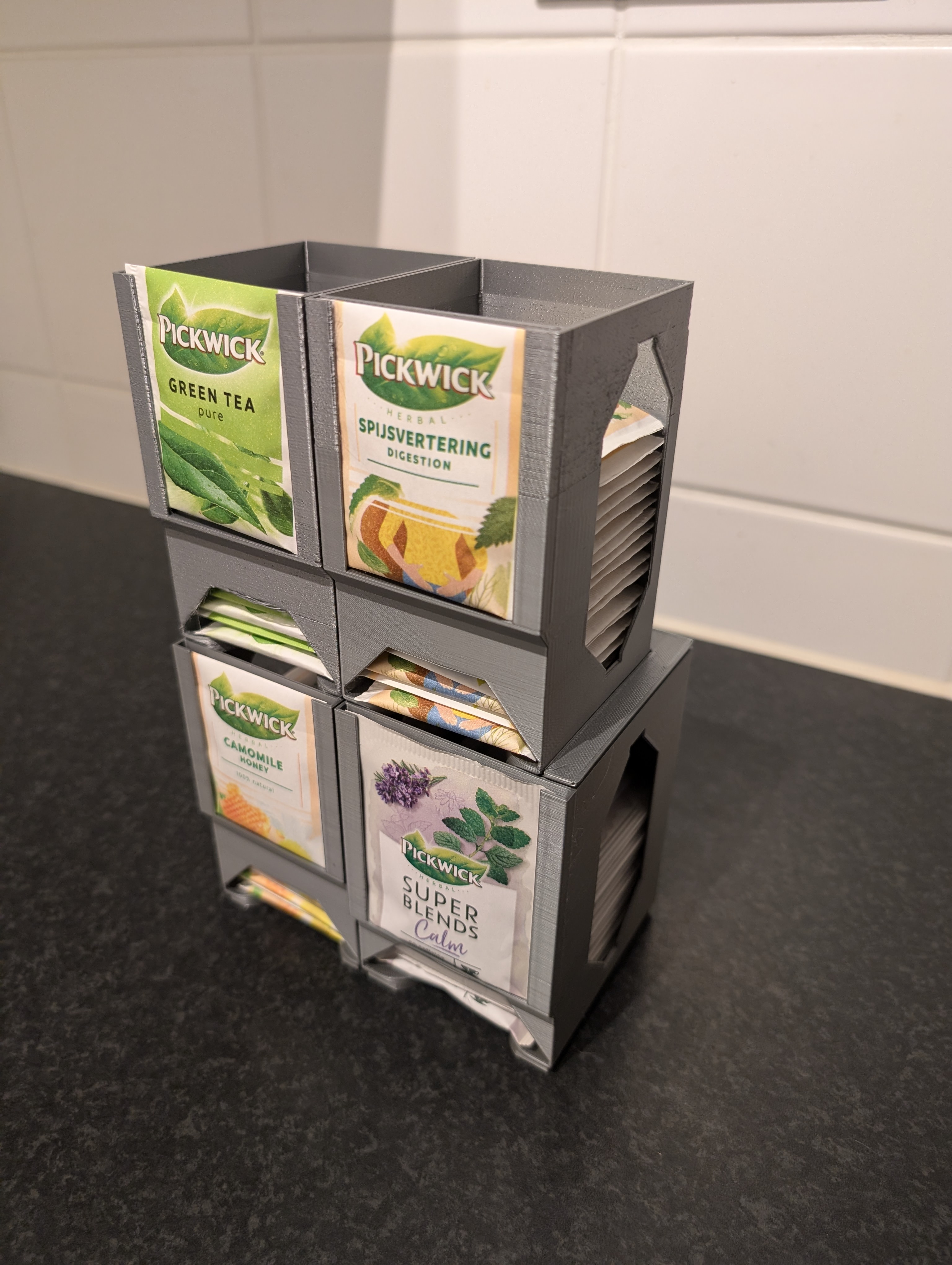 Tea Bag Dispenser - Stackable Interlocking - For Smaller Bags — thumbnail 6