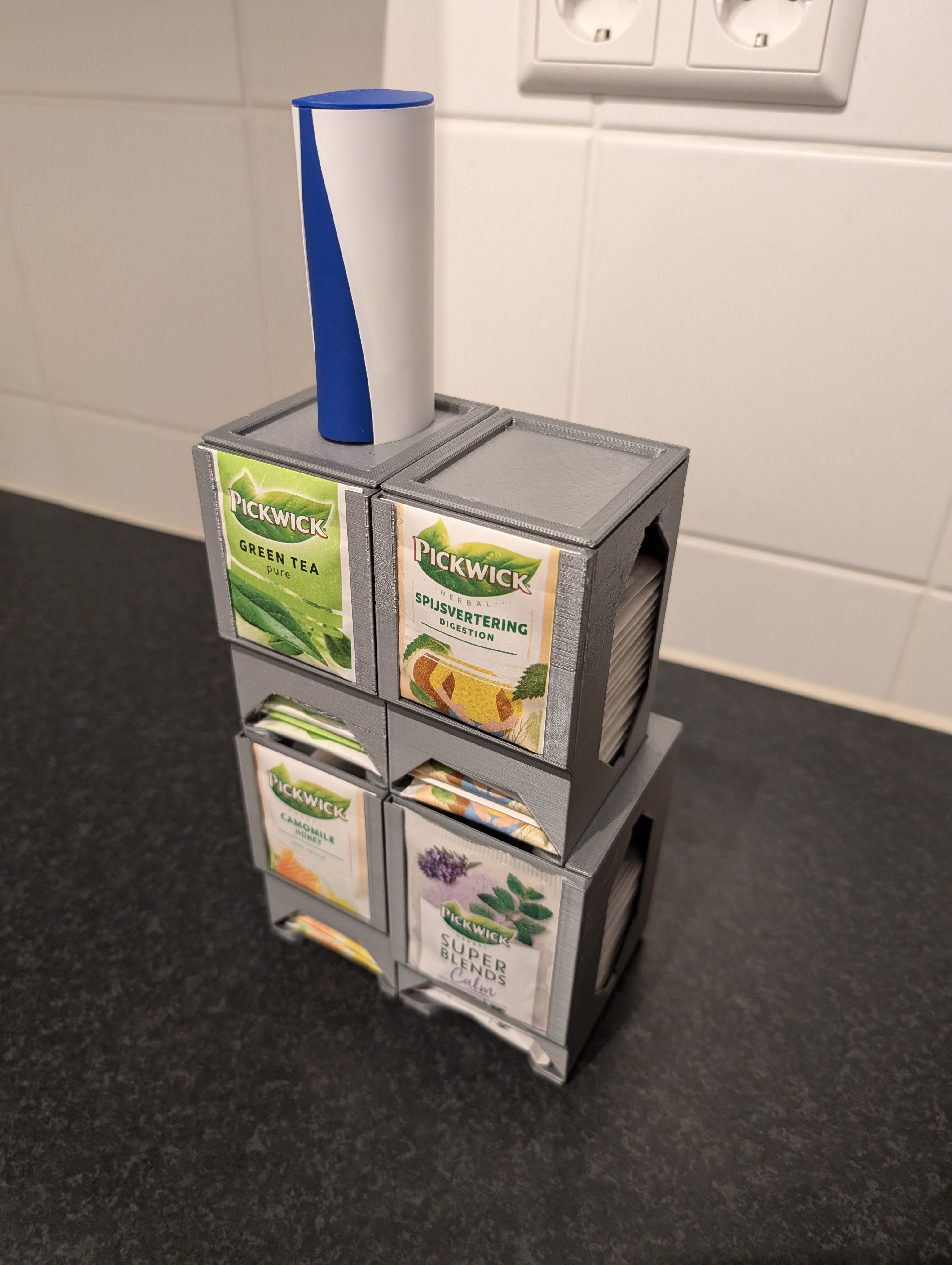 Tea Bag Dispenser - Stackable Interlocking - For Smaller Bags — thumbnail 7
