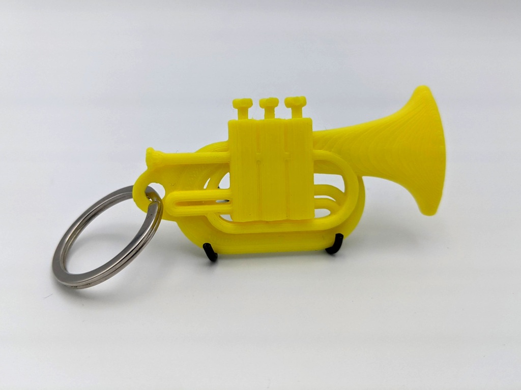 Spring Valve Marching Baritone Keychain