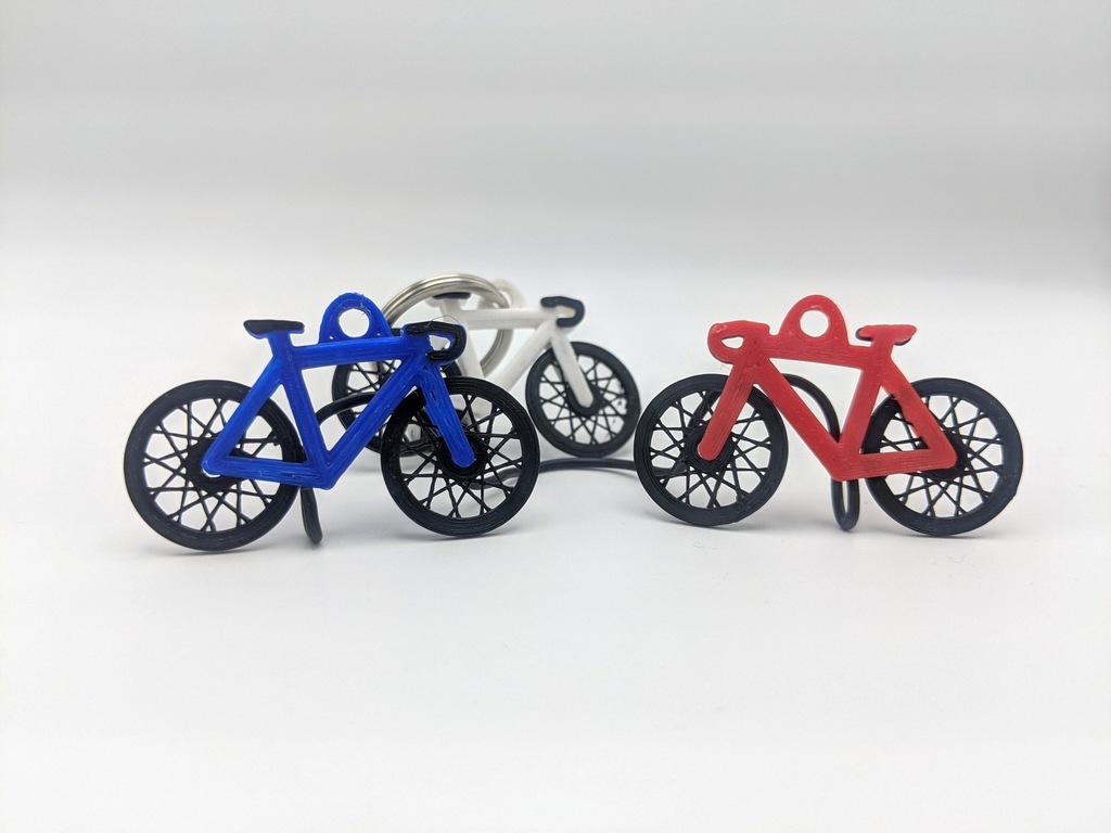 Spinning Wheel Bike Keychain by MucusLaser Download free STL model
