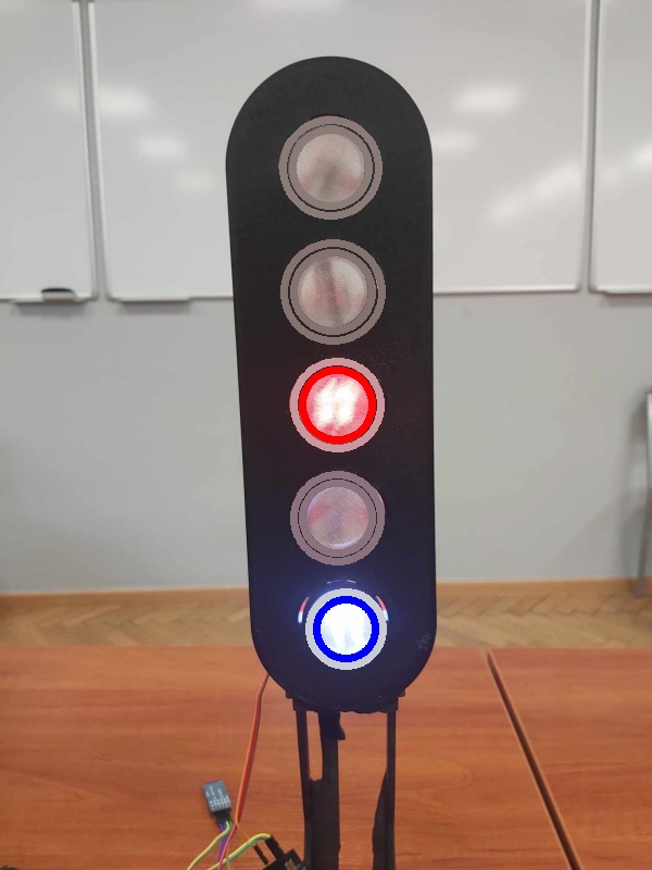 5-chamber railway semaphore - controlled by Arduino von AdamManka ...