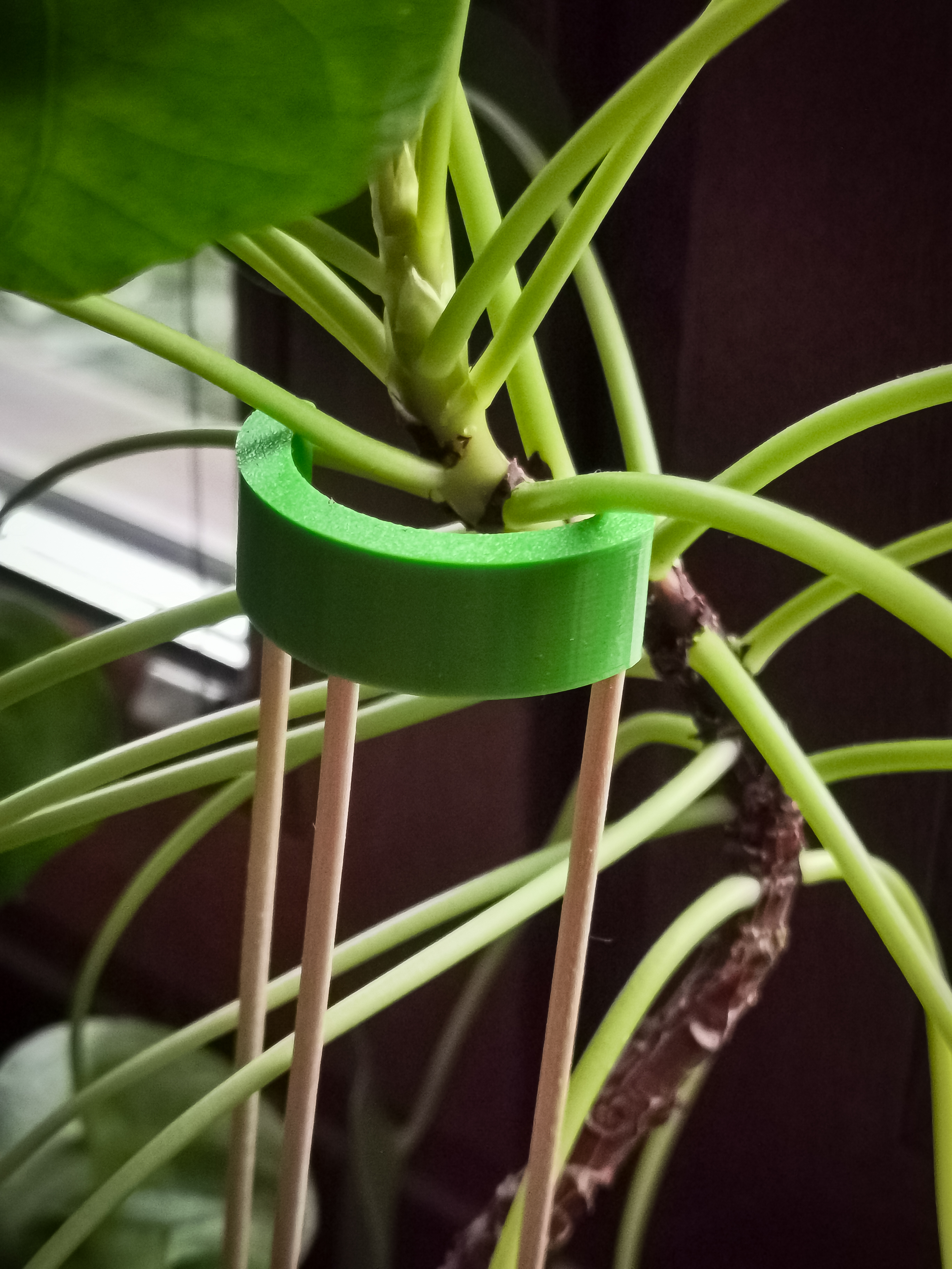 Support for potted flowers