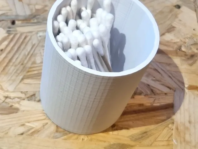 Wattestäbchen Becher