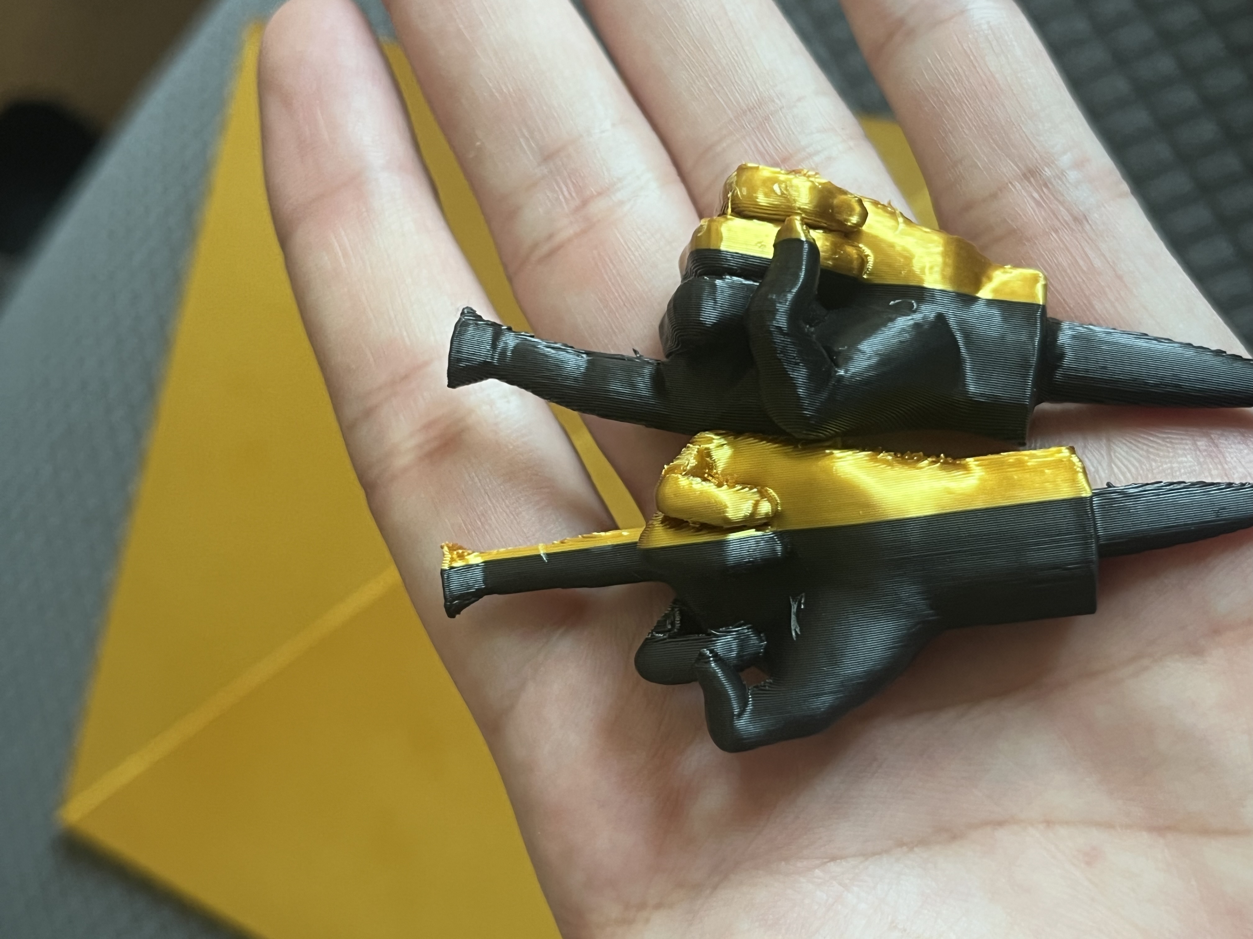 Middle and Index Finger Golf Tee