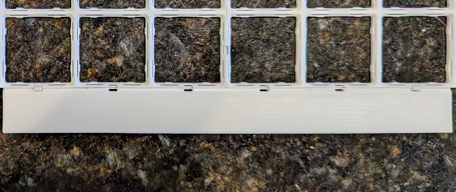 6u Spacer for CLICKbase, 5-35mm widths 3D model thumbnail