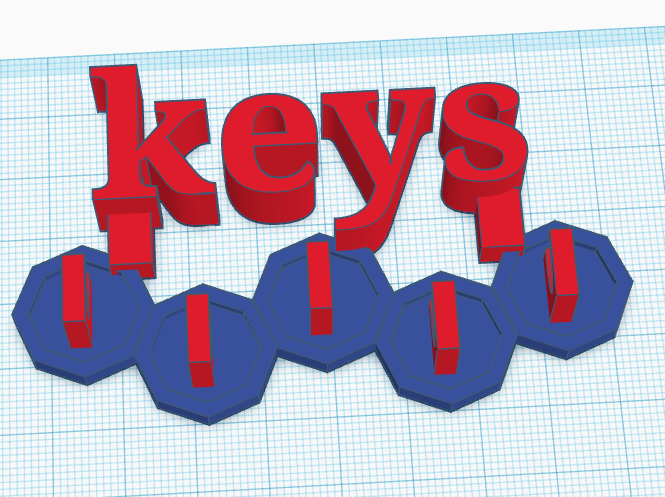 hexegon key holder