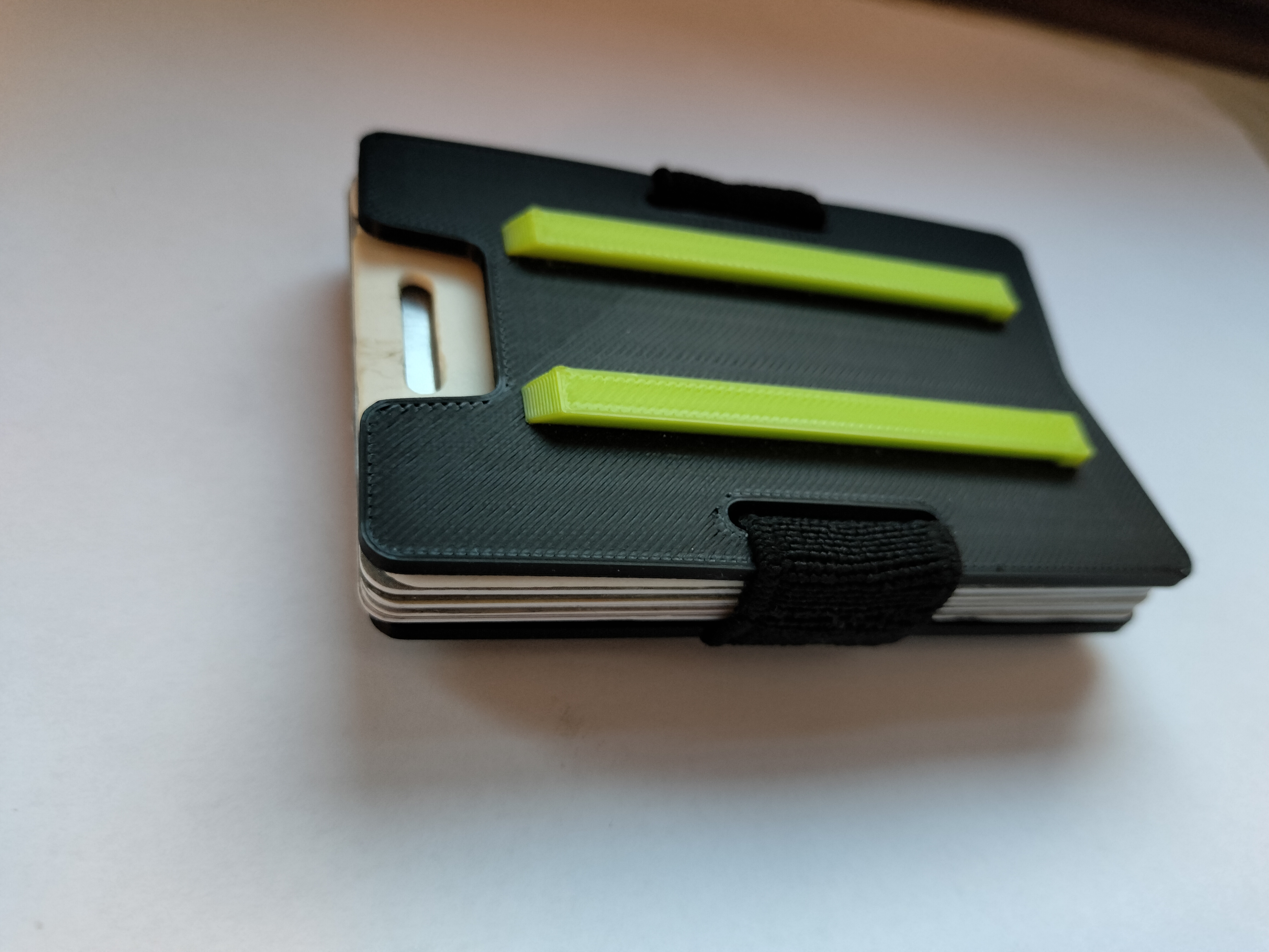 Credit card holder with rail gadget mount