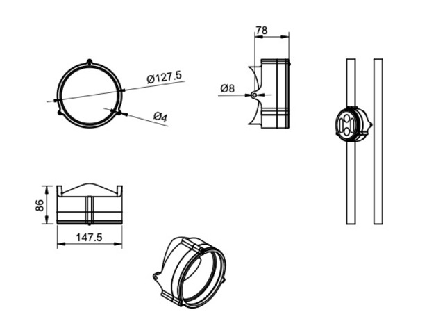 LED Headlight Case 7.75" — thumbnail 5