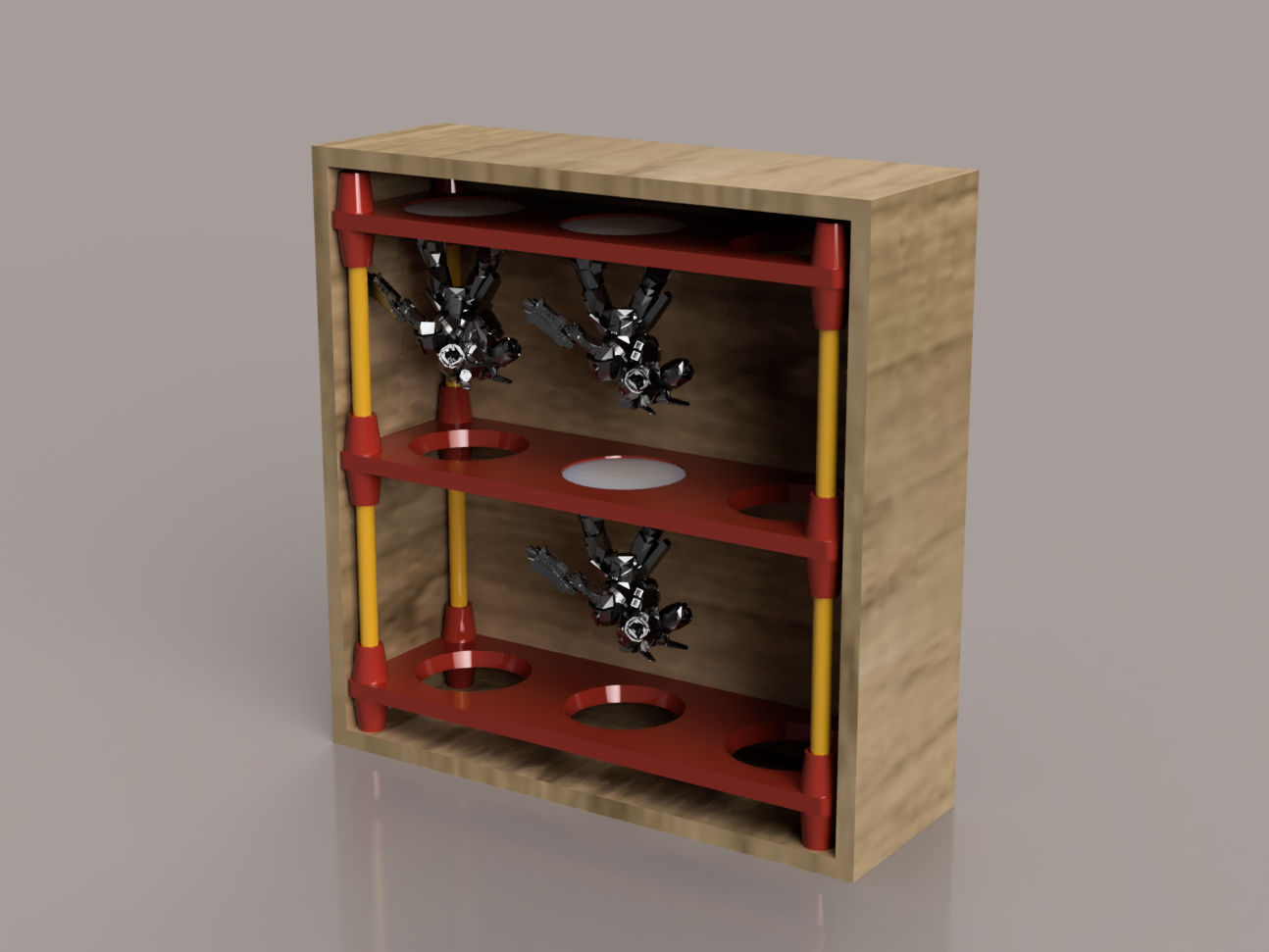 Miniatures Stackable Stl 32mm Base Miniatures Stackable Trays by The Eraser | Download free STL ...
