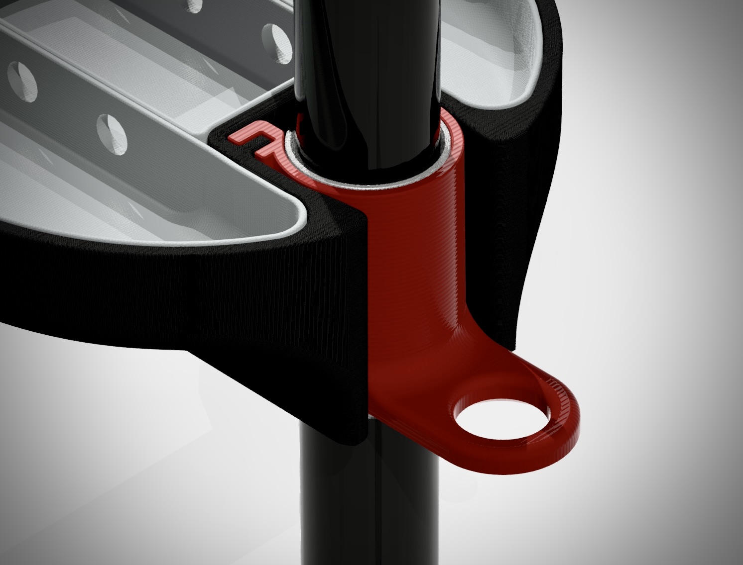 Tray Mount with Tool Holder for 38mm Pole / Bike Stand