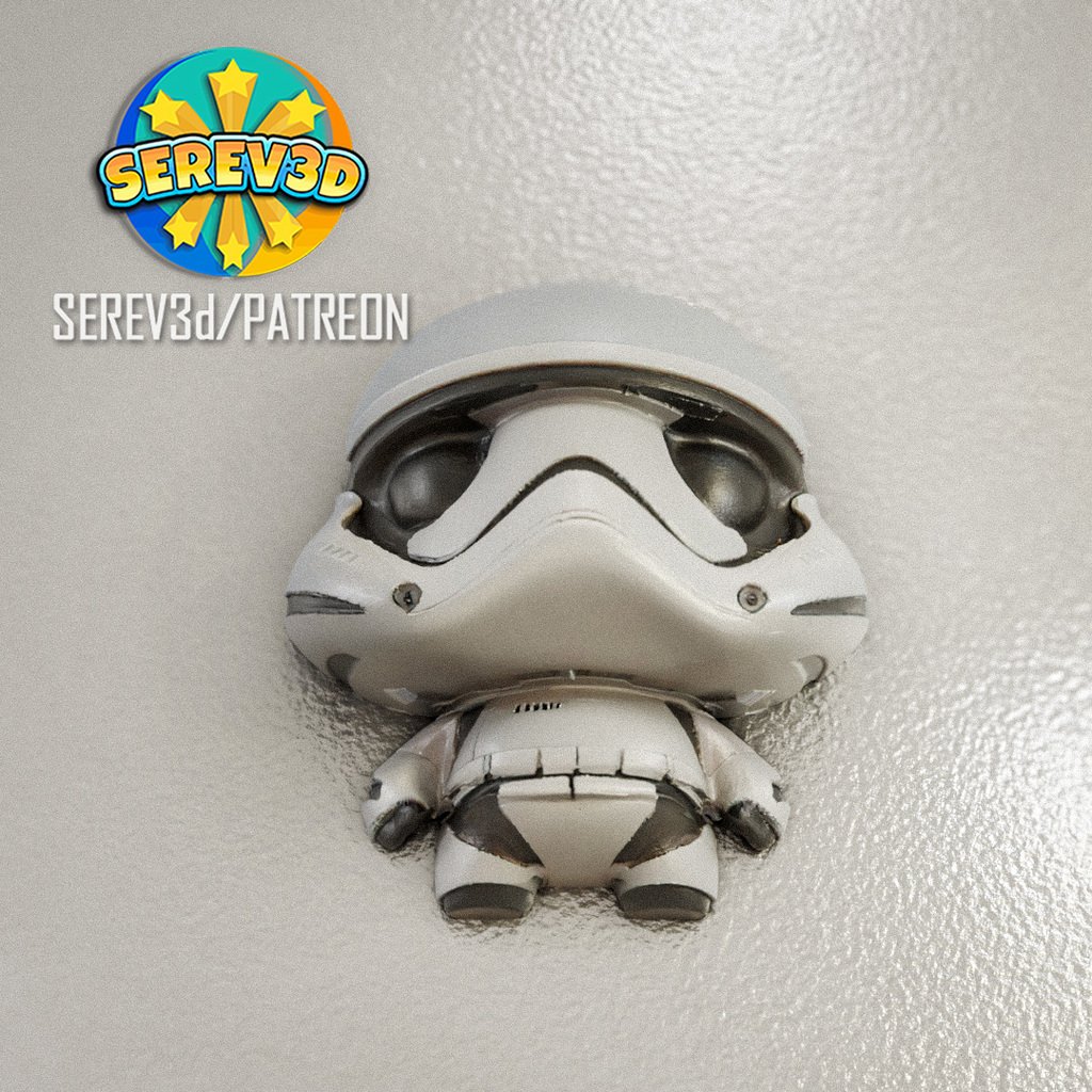 Cute Chibi Trooper Fridge Magnet
