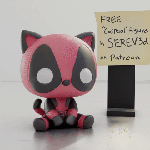 CatPool - Deadpool Cat - SEREV3d — miniatura 2