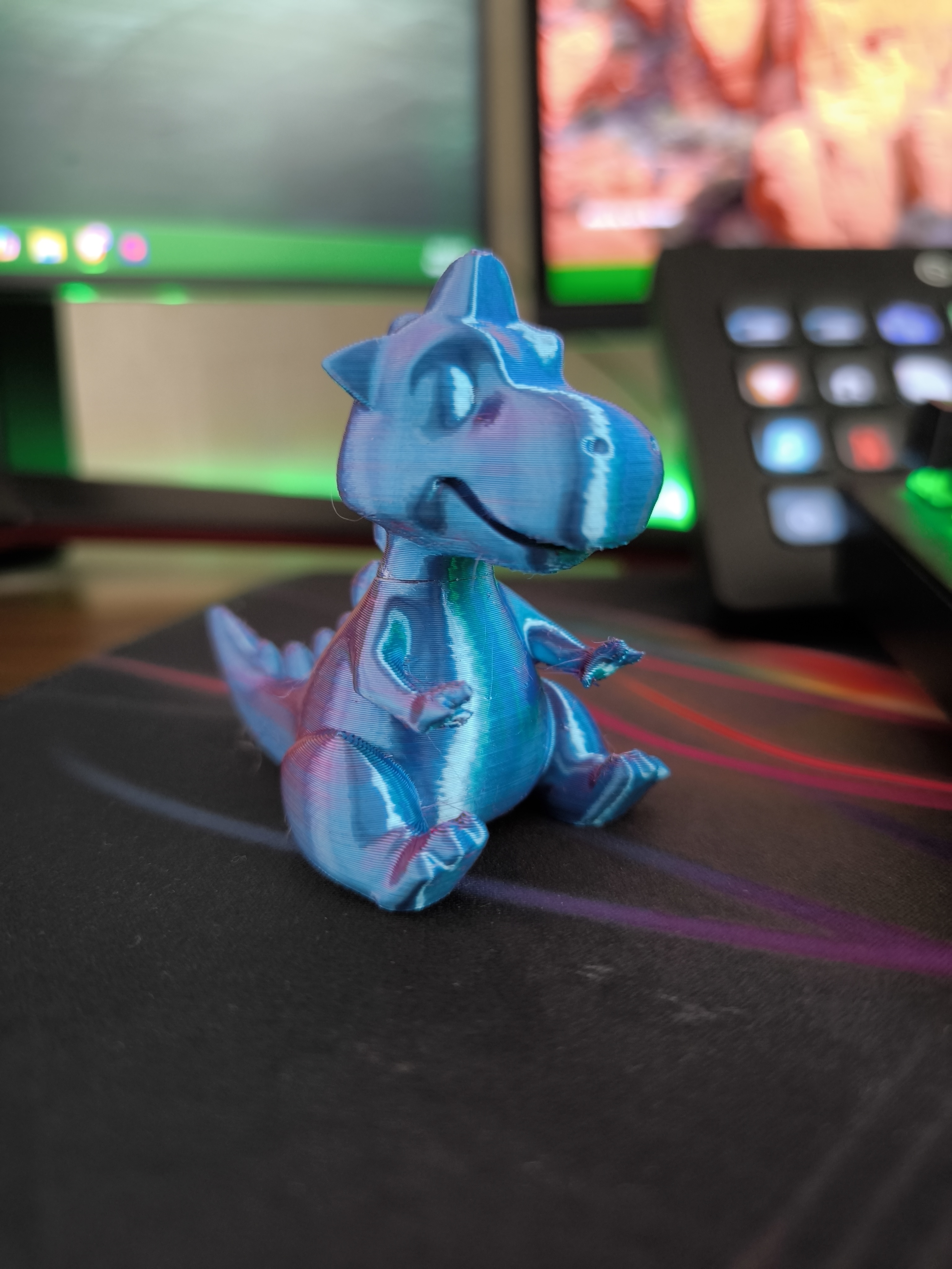 Cute Happy Dino Desk Piece