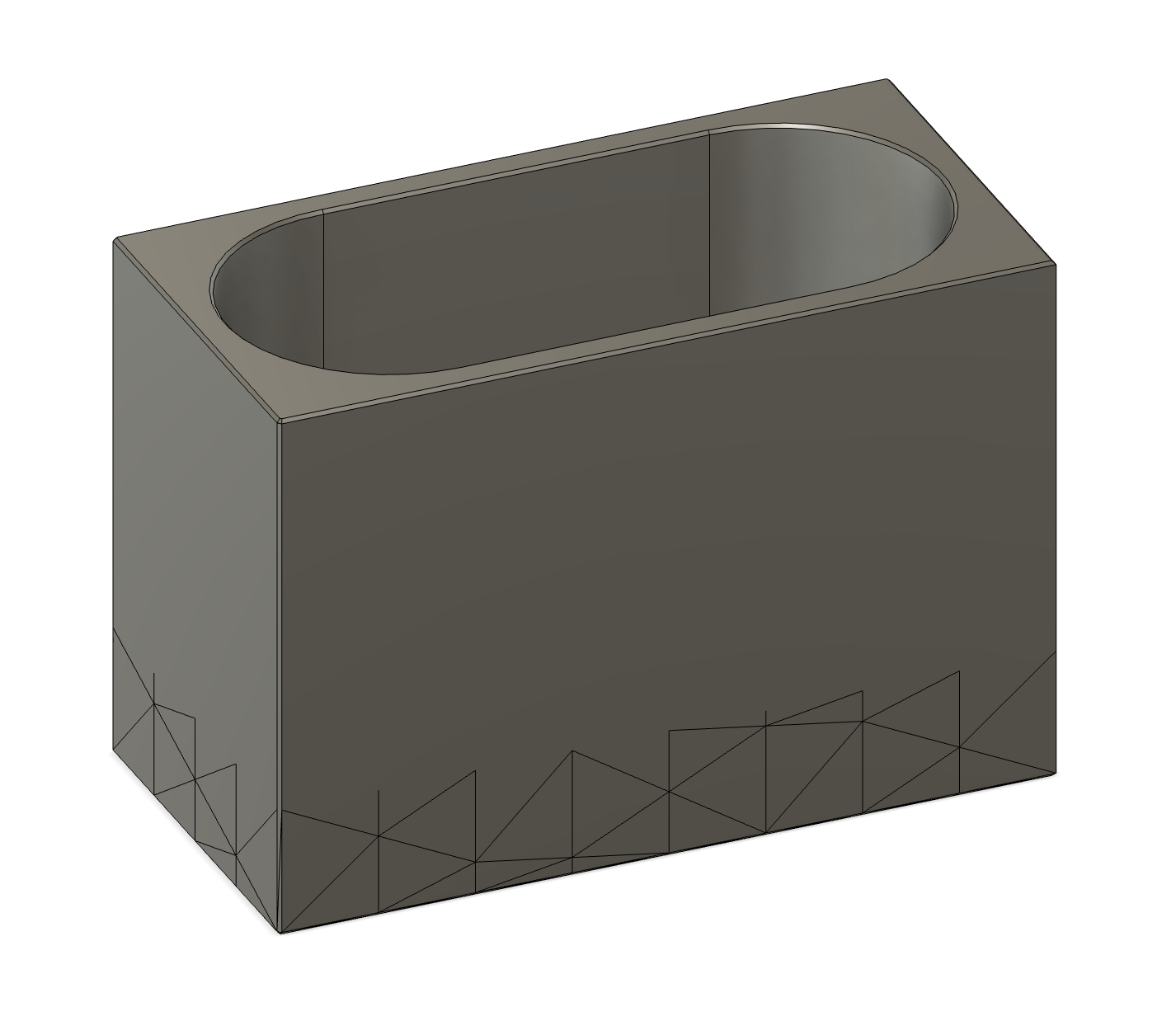Bauhaus tray 2x1 80mm 3D model thumbnail