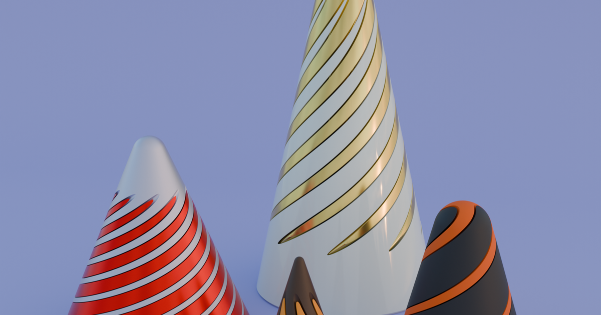 Another Spiral Cone - Parametric (.f3d) by DeadCat1337 | Download free ...