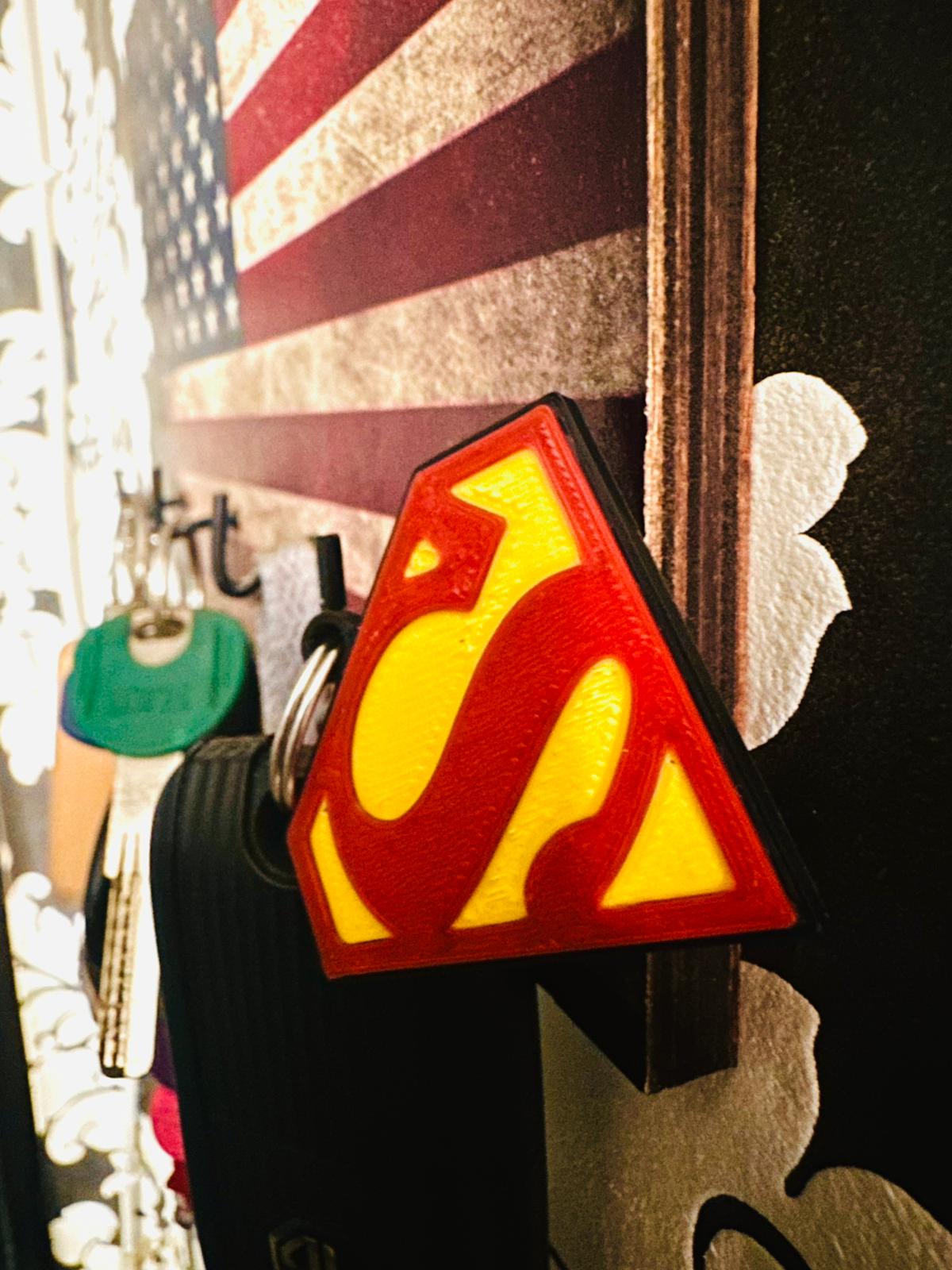 Miniatura 2 do modelo 3D superman keychain