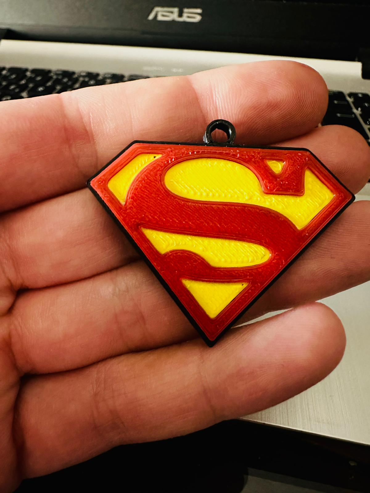 Miniatura 6 do modelo 3D superman keychain