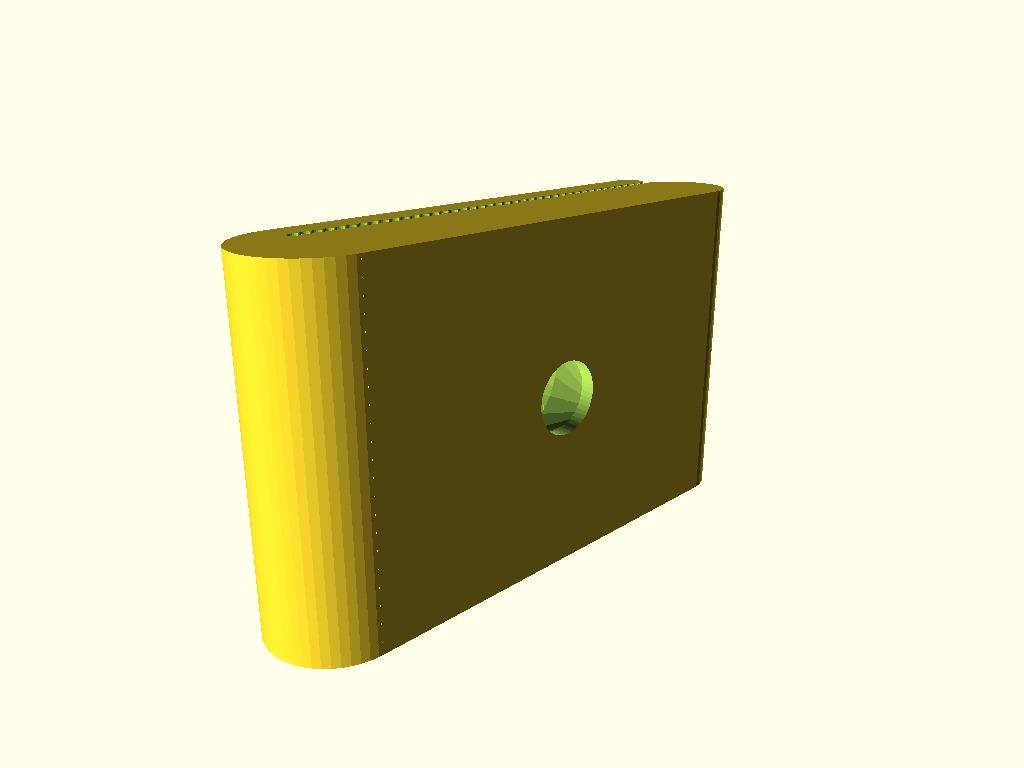 Miniatura 5 do modelo 3D OpenSCAD Customizable Ribbon Cable Clip