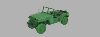WW2 Army Willys Jeep