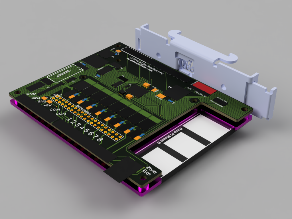 OpenSprinkler Pi (OSPi) Winford DIN mount adapter