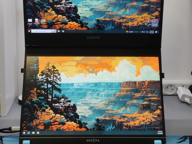 Laptop and portable-monitor vertical stand