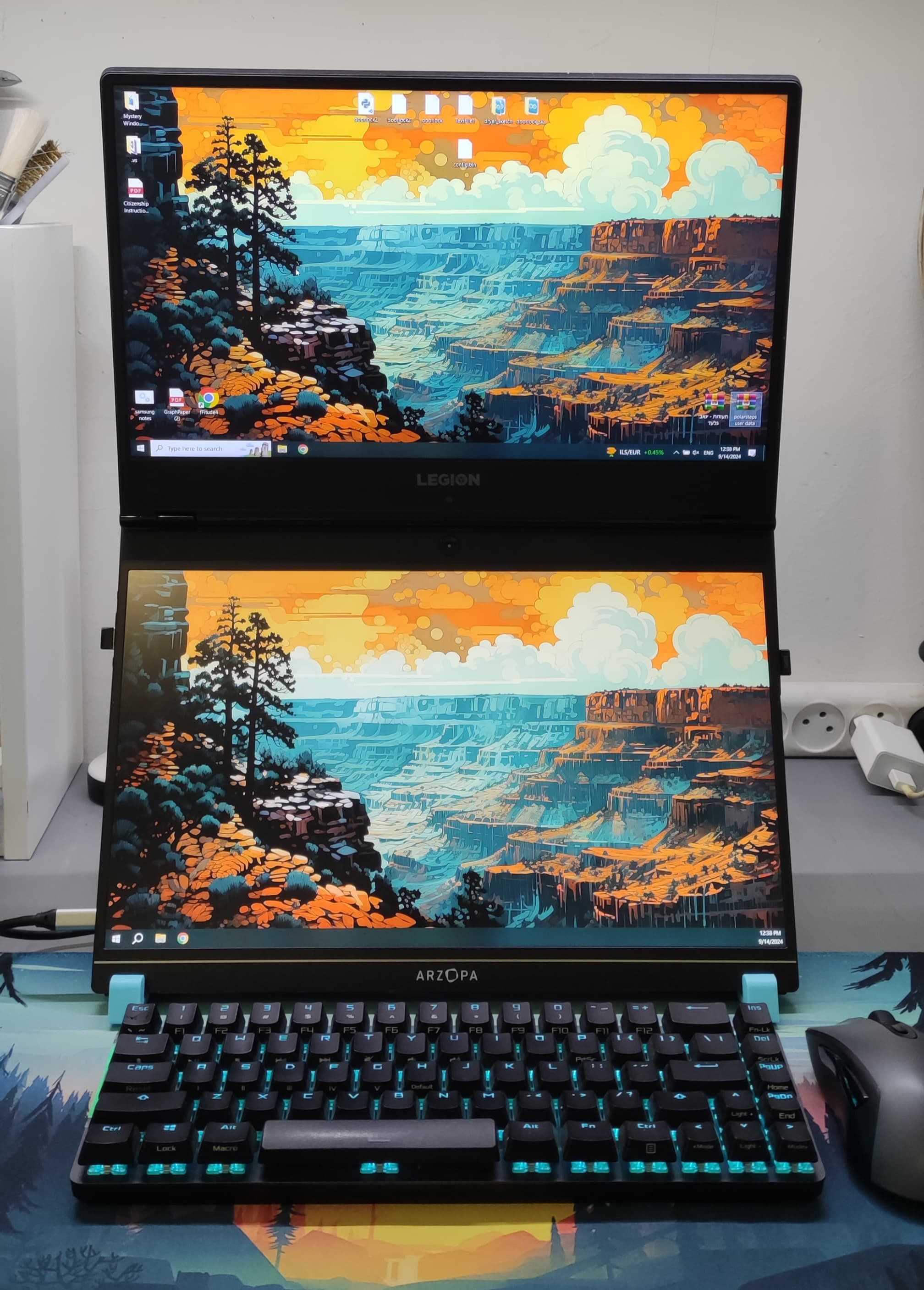 Laptop and portablemonitor vertical stand da Yoav Gilad Scarica il