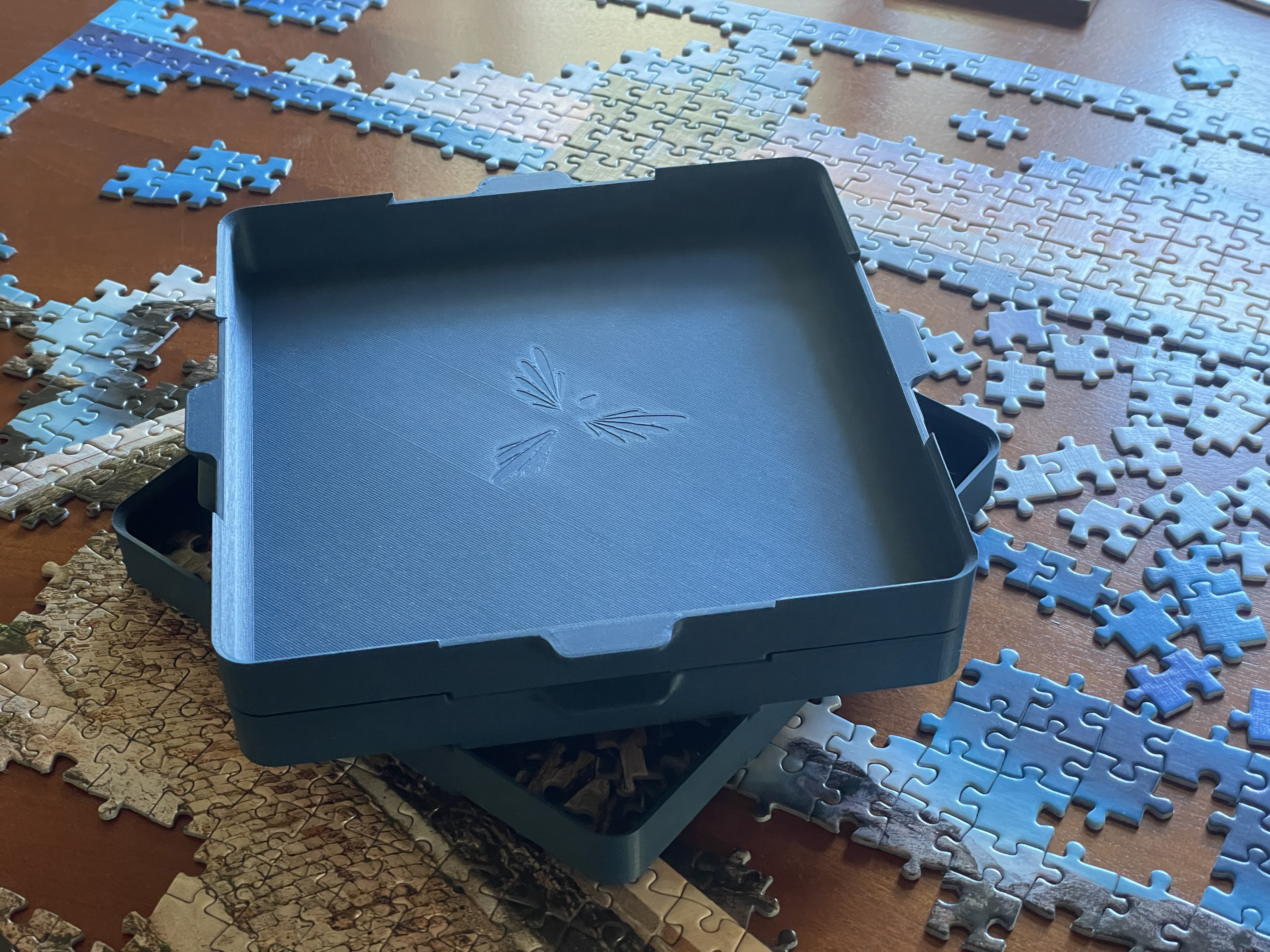 Miniatura 2 do modelo 3D Stackable Jigsaw Puzzle Sorting Trays