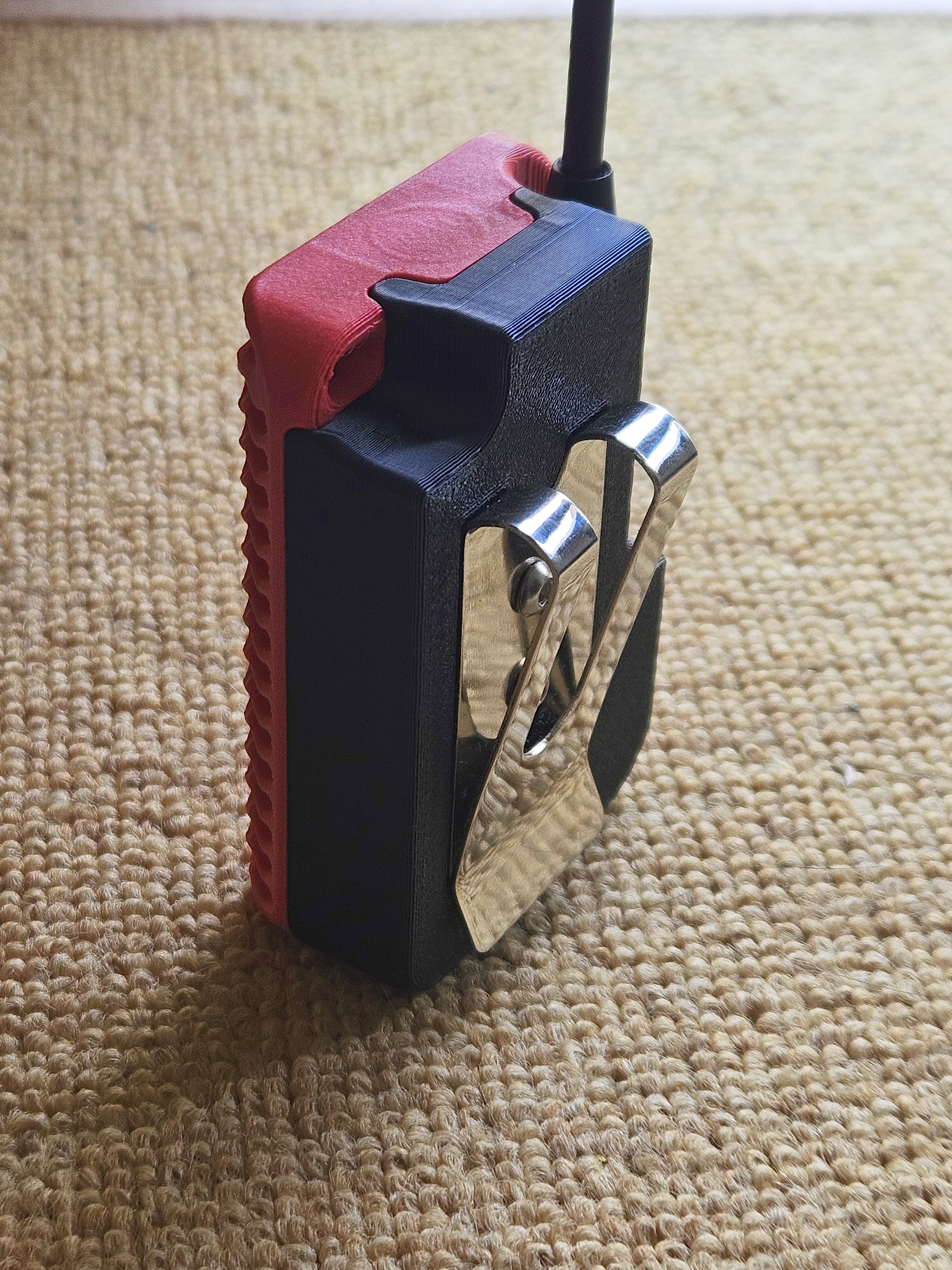 H2T Back w/ Heatset Insert + Belt Clip 3D model thumbnail