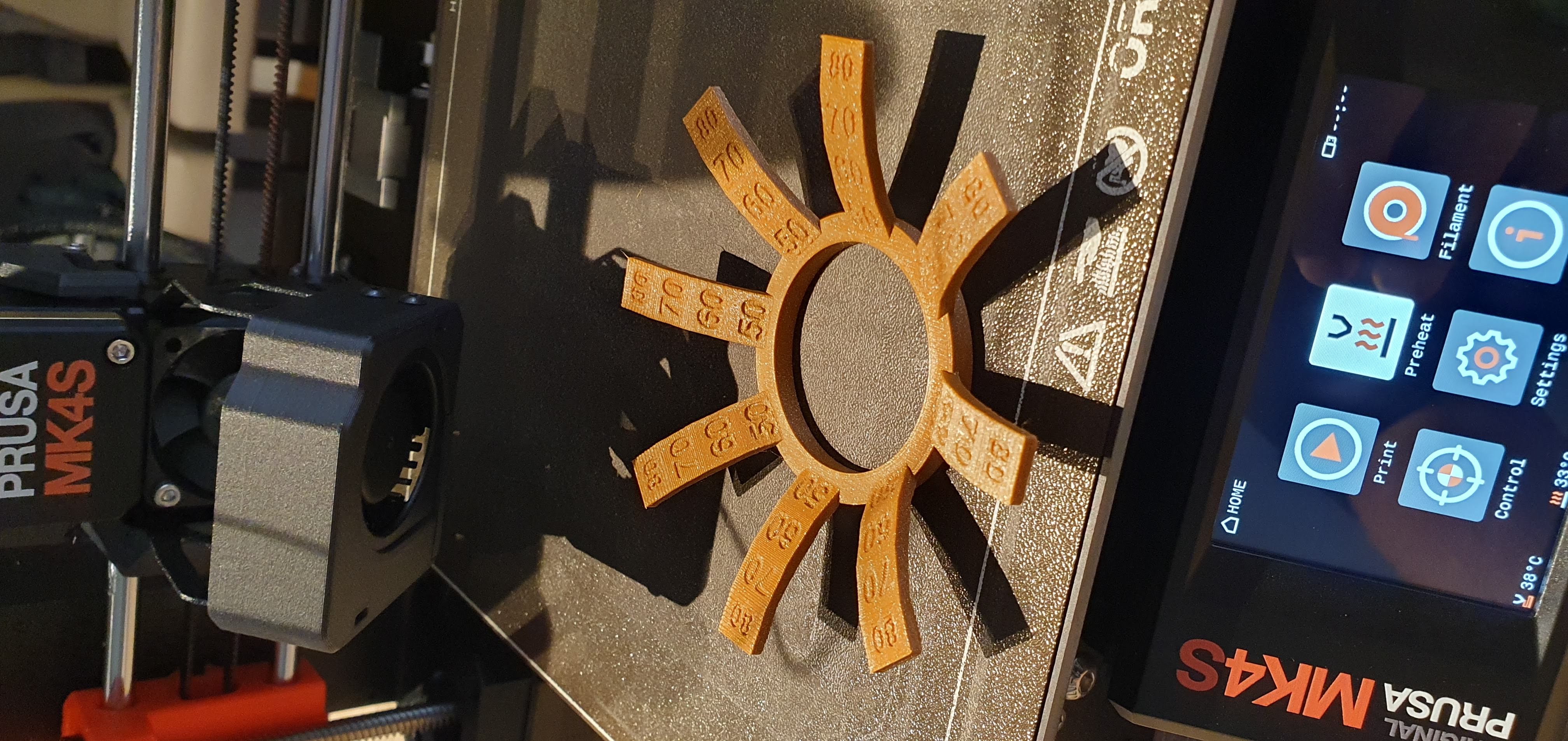 Quick overhang test - 80° - 8 sides