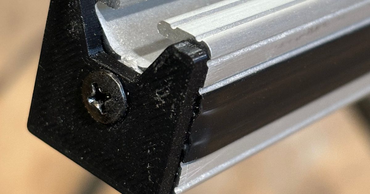 10 x 10 Extruded Aluminum End Cap by MNTrailBoss Download free STL