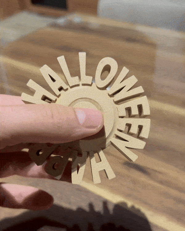 HALLOWEEN FIDGET TOY / SPINNER / PRINT IN PLACE by Sektor 7 Studios