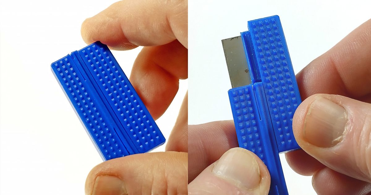 Micro Box Cutter (for single edge razor blades) por LoboCNC | Descargar ...